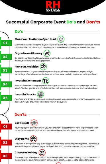  Successful Corporate Event Do’s & Don'ts