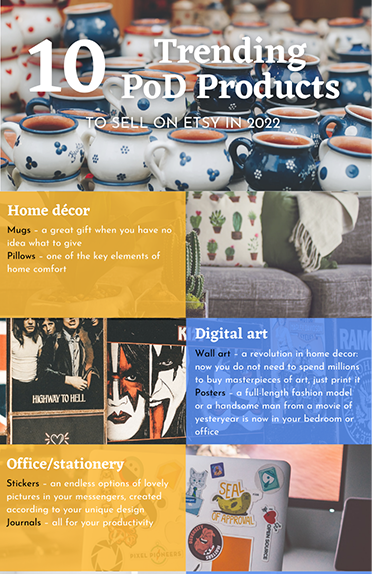  TOP Trending Print on Demand Products To Sell on Etsy